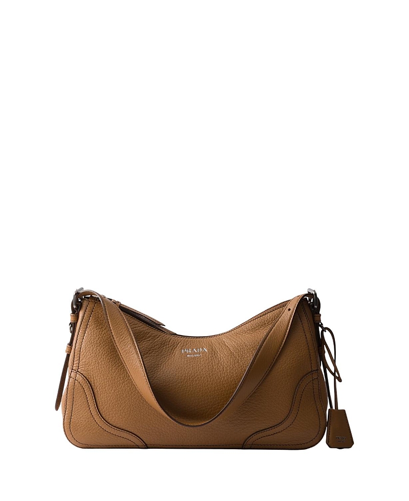 Prada Aimee Large Leather Shoulder Bag · OS