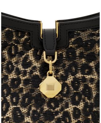 CATCH BY LANVIN NANO BUCKET BAG IN RAFFIA