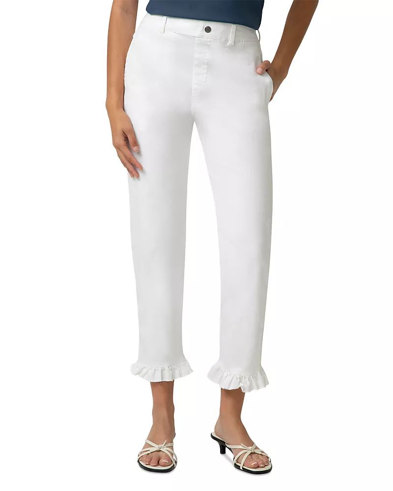 Hue Ultra Soft Ruffled Denim Skimmer Pants