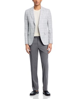 Hutson Linen & Cotton Plaid Slim Fit Sport Coat