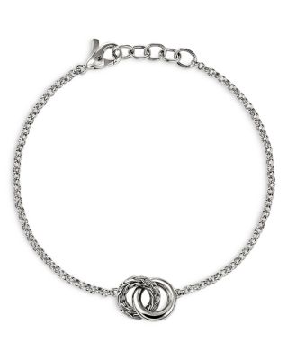 Sterling Silver JH Essentials Interlocking Circle Chain Bracelet