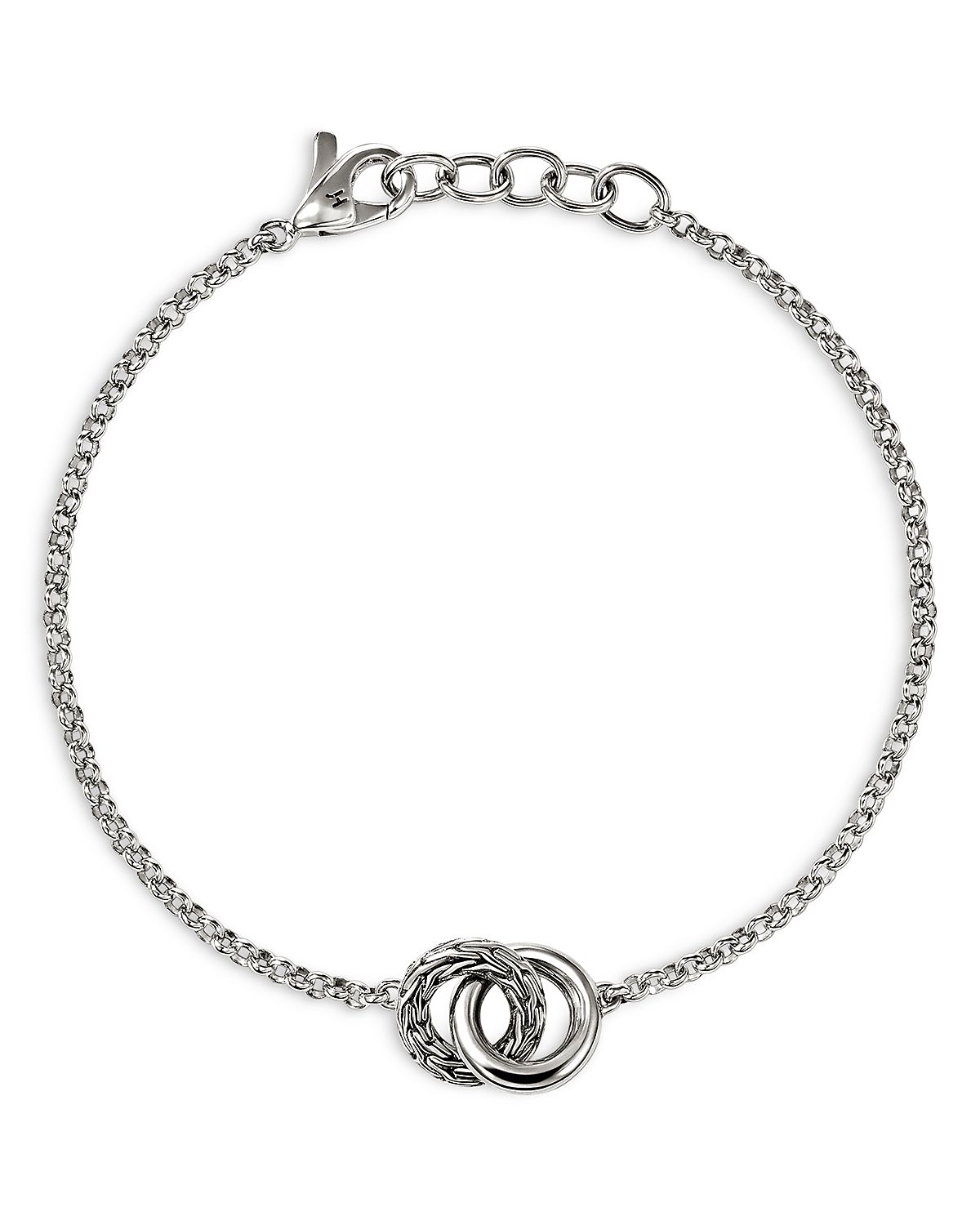John Hardy Sterling Silver Jh Essentials Interlocking Circle Chain Bracelet