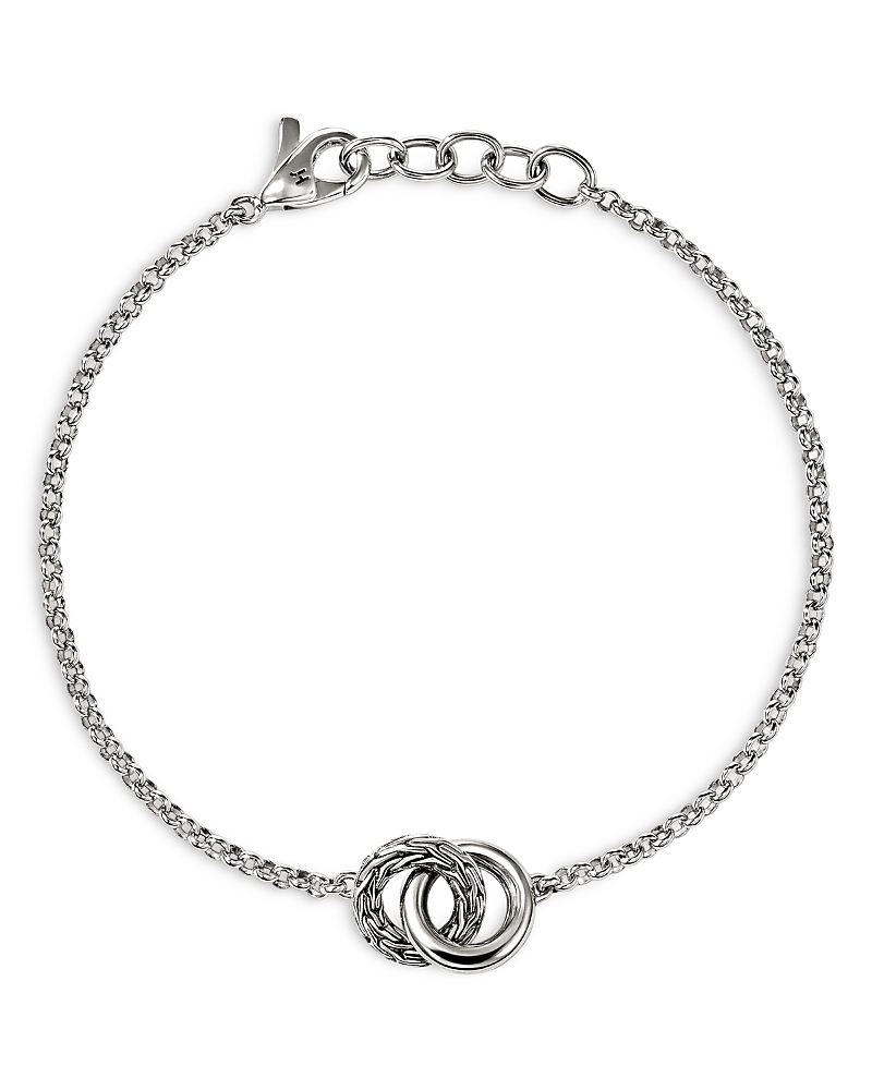 John Hardy Sterling Silver Jh Essentials Interlocking Circle Chain Bracelet