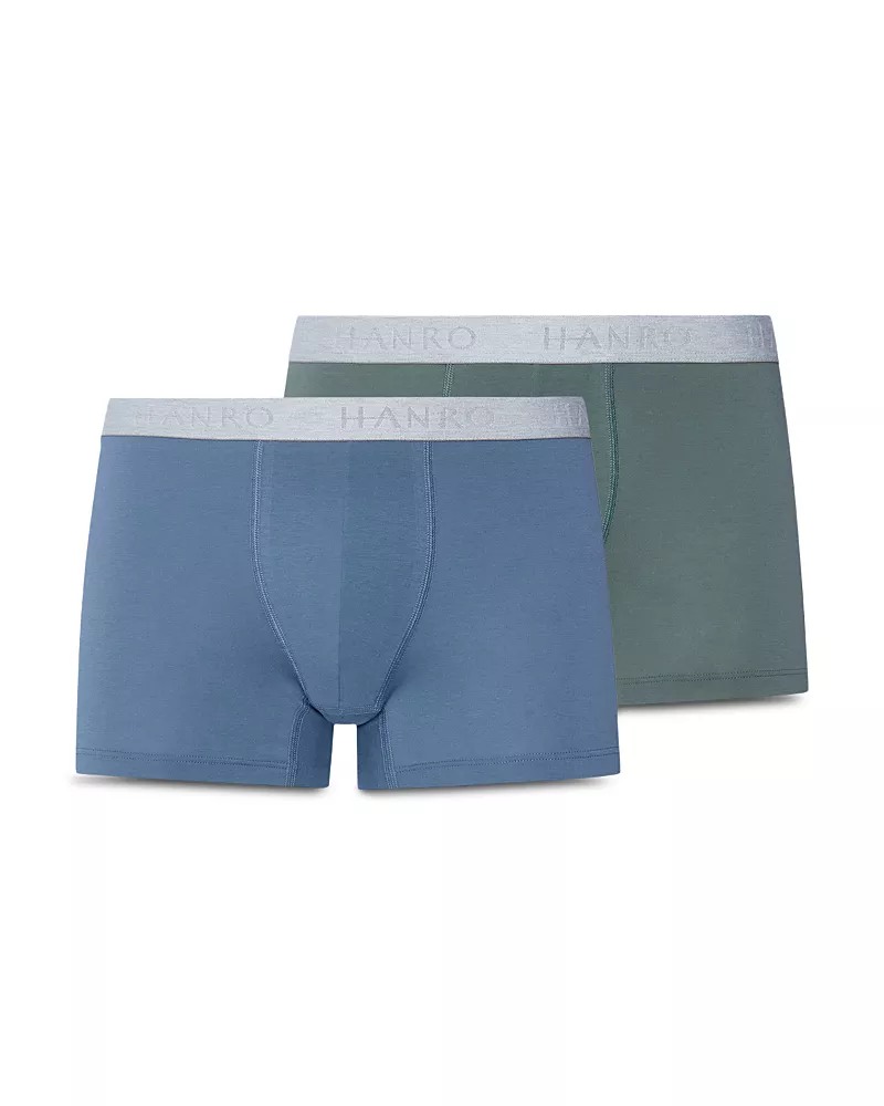 Hanro Essentials Cotton Stretch Boxer Briefs, Pack of 2