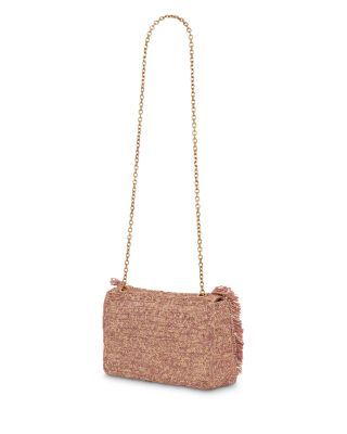 Le Fanny Purple Crochet Raffia Crossbody