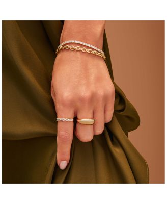 14K Yellow Gold Diamond Baguette Ring