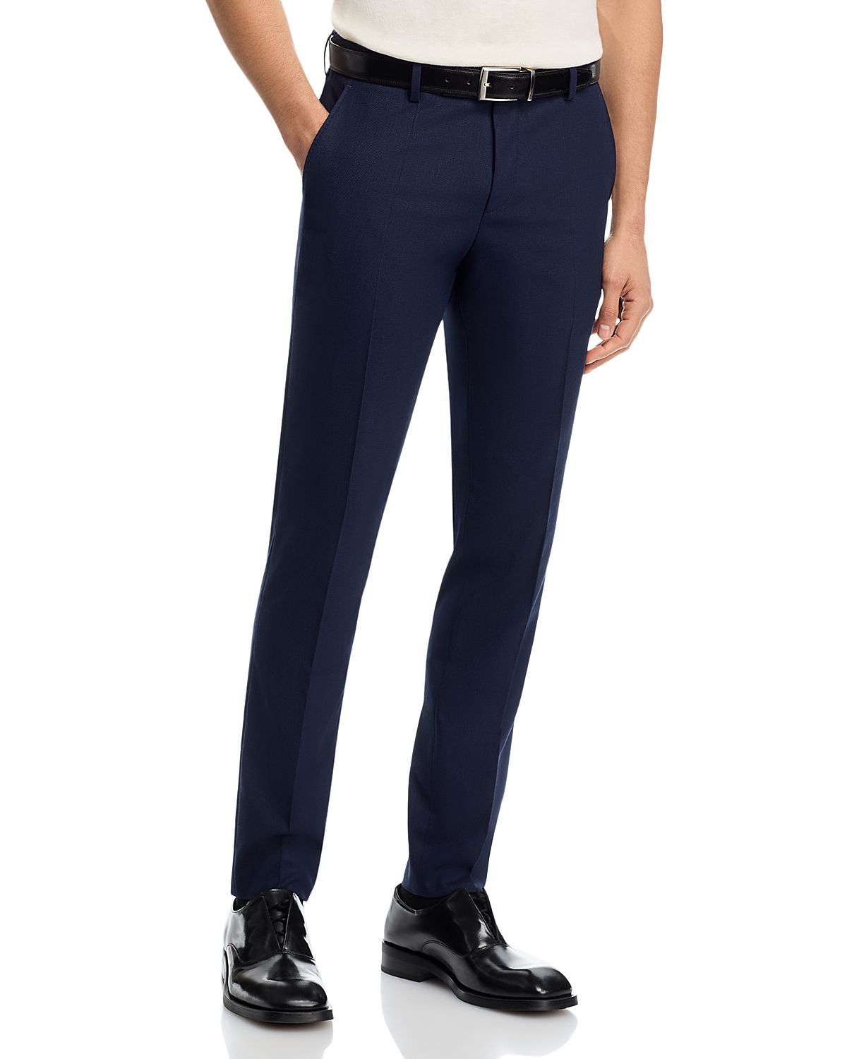 Boss Wenten Textured Performance Wool Extra Slim Fit Suit Pants