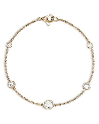 14K Yellow Gold Lovestruck™ Lab Grown Diamond Bezel Station Chain Bracelet