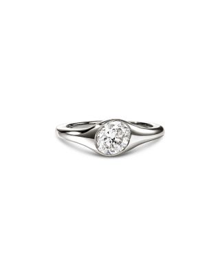 Sterling Silver JH Lovestruck™ Lab Grown Diamond Oval Solitaire Ring