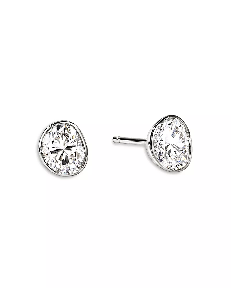 John Hardy Sterling Silver Jh Lovestruck Lab Grown Diamond Stud Earrings