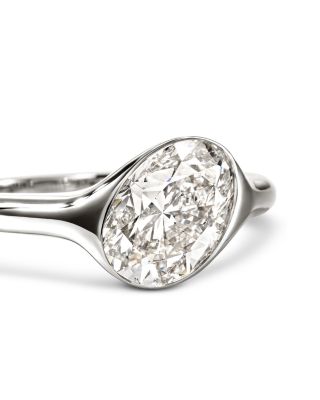 Sterling Silver JH Lovestruck™ Lab Grown Diamond Oval Solitaire Ring