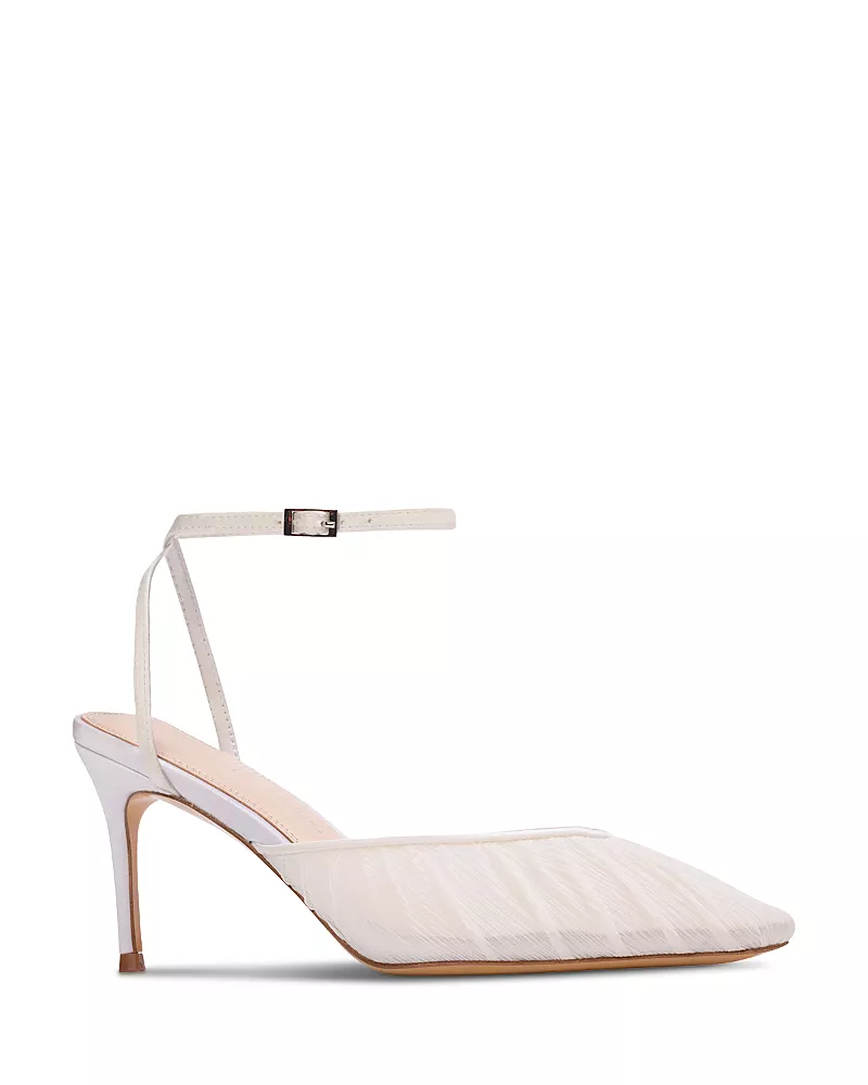 Black Suede Studio Women's Melody Ankle Strap Sandals