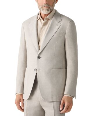 Crossover Wool Linen & Silk Jacket