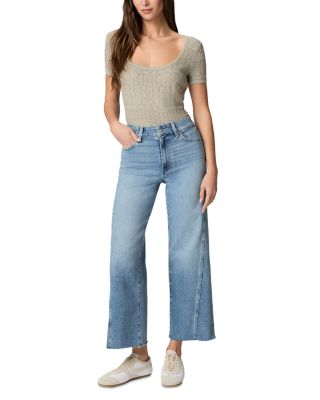 Anessa High Rise Raw Twisted Outseam Barrel Jeans in Enchante 