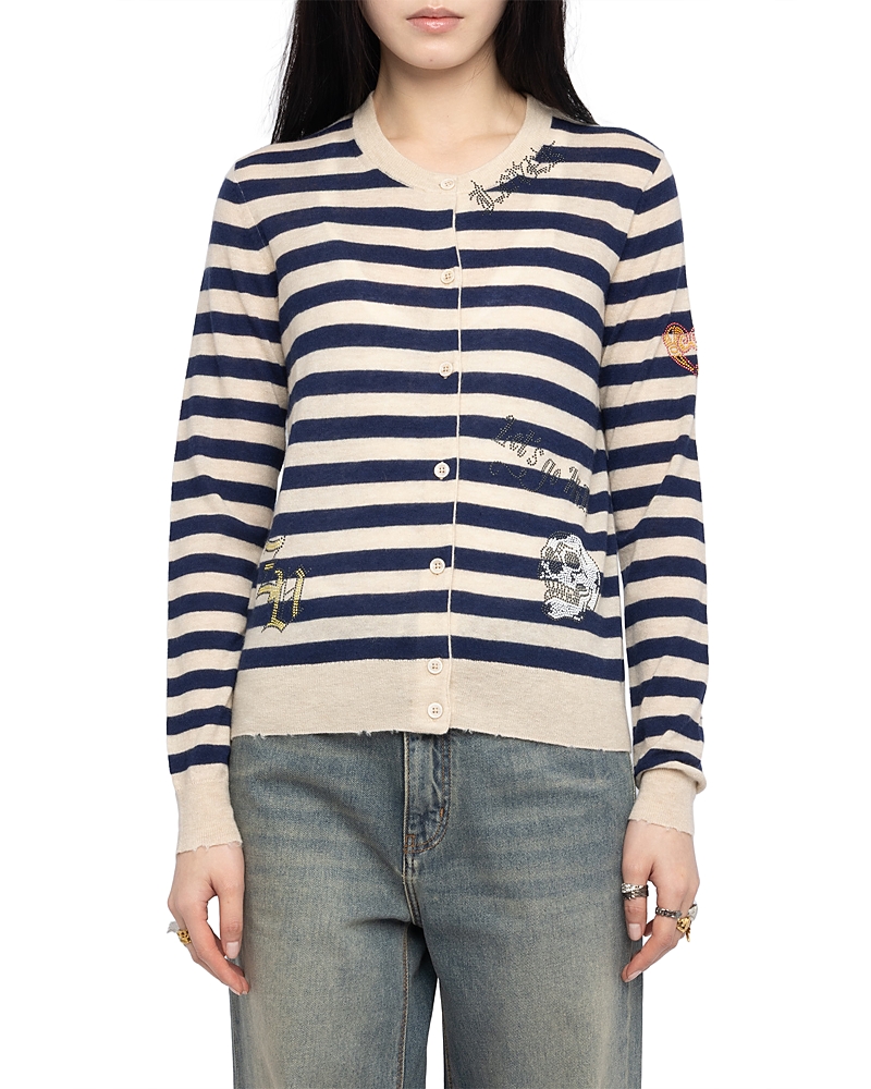 Zadig & Voltaire Missya Cashmere Embellished Cardigan