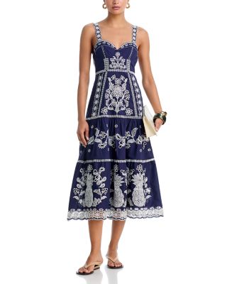 Sweetheart Neck Midi Dress