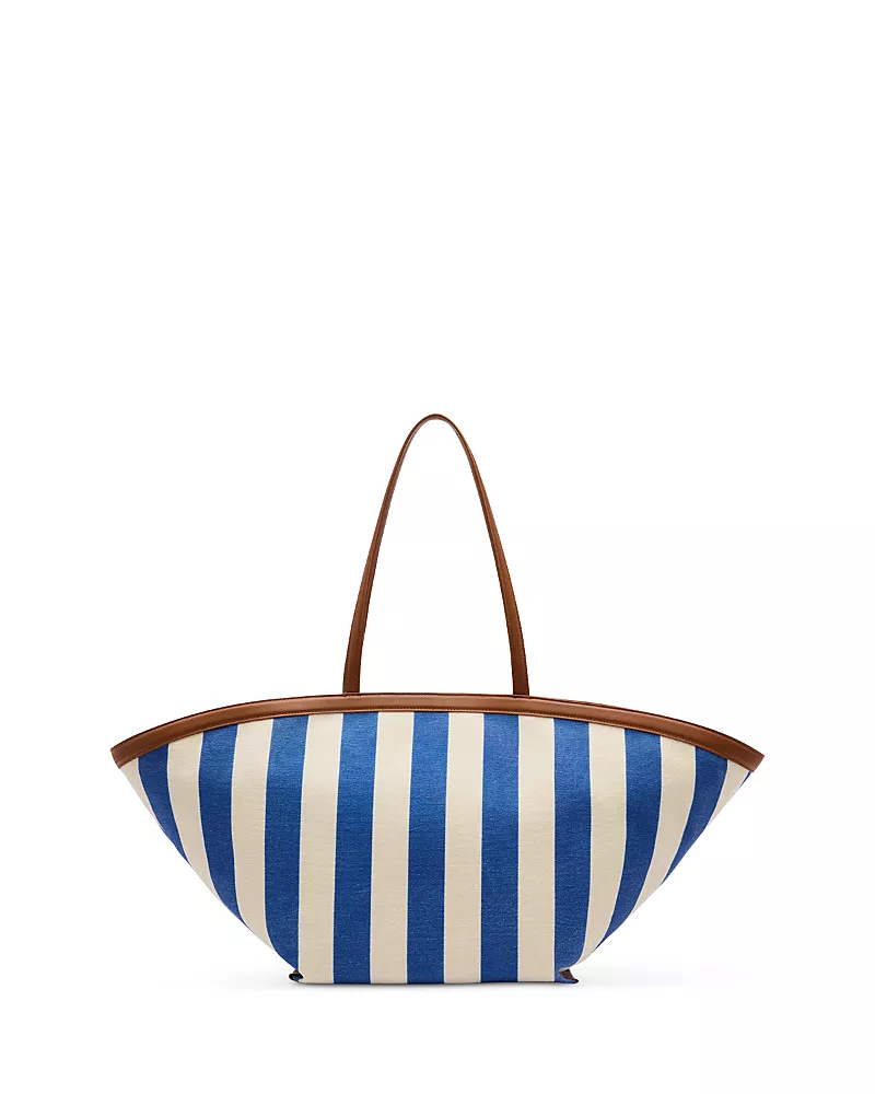 Reformation Lucia Large Striped Canvas Tote