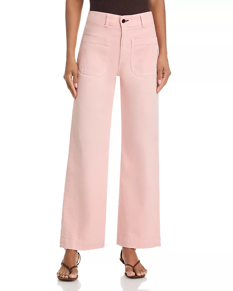 Askk Ny Sailor High Rise Wide Leg Jeans in Sanded Pink