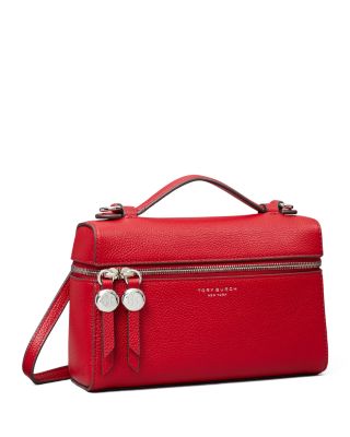 Slim Leather Top Handle Bag