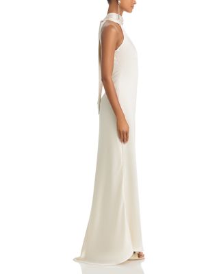 Sleeveless Satin Gown - Exclusive