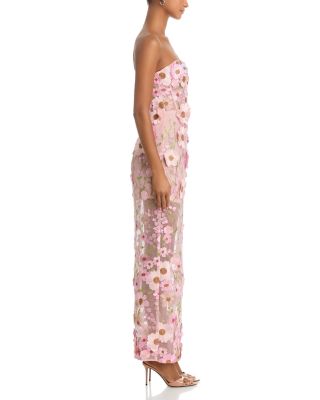 Long 3D Floral Gown - Exclusive