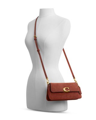 Jet Suede Shoulder Bag