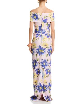  Mikado Print Gown 