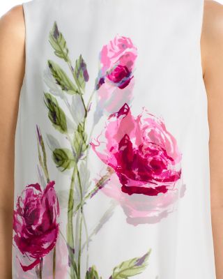 Digital Flower Print Crepe Dress