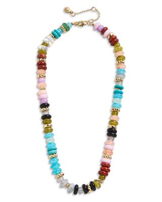 Mariel Semi Precious Stone Beaded Necklace, 17-20"