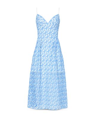 Hazel Embroidered Midi Dress