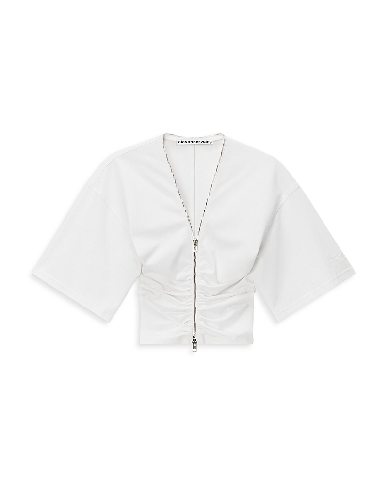 alexanderwang Gathered Zippered Top