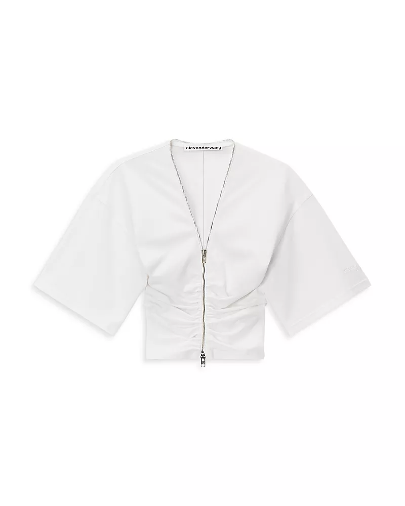 alexanderwang Gathered Zippered Top