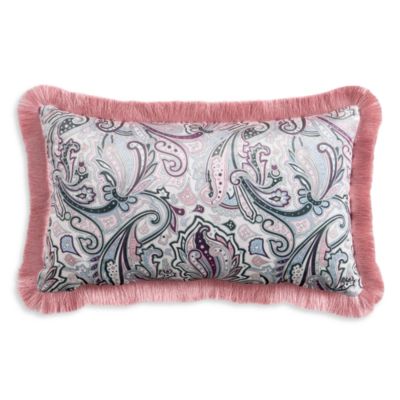 Paisley Fringe Decorative Pillow, 12" x 20"