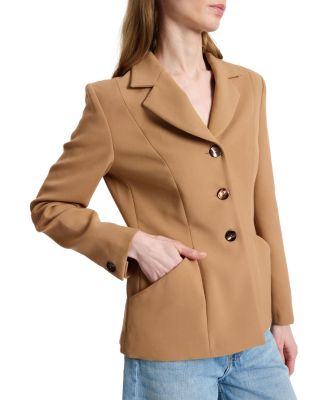  Febe Crepe Jacket with Bucket Pockets