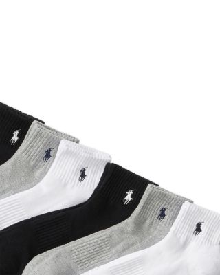 Cotton Blend Performance Quarter Socks, Pack of 6 