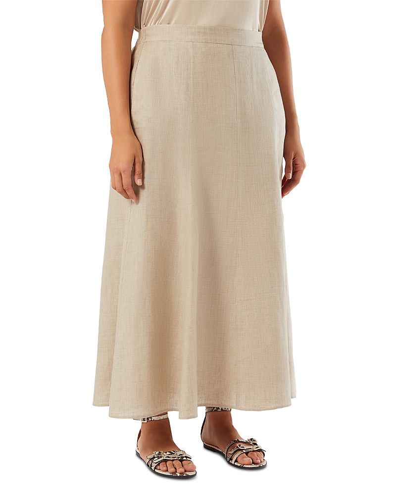 Marina Rinaldi Mrscamera Linen Skirt