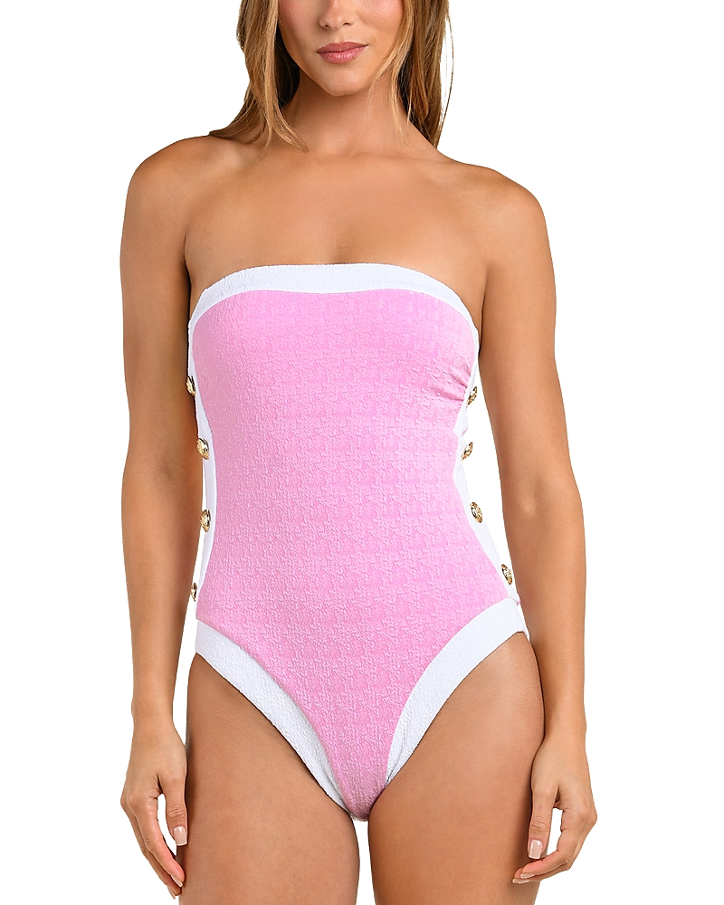 L'agence Tory Bandeau One Piece Swimsuit