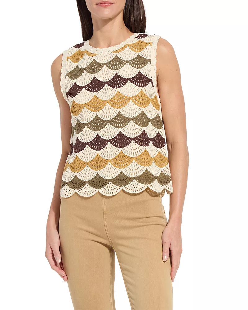 Lysse Faye Crochet Knit Shell
