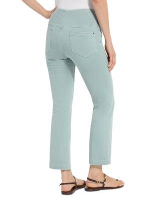 High Rise Ankle Baby Bootcut Jeans in Mid Wash