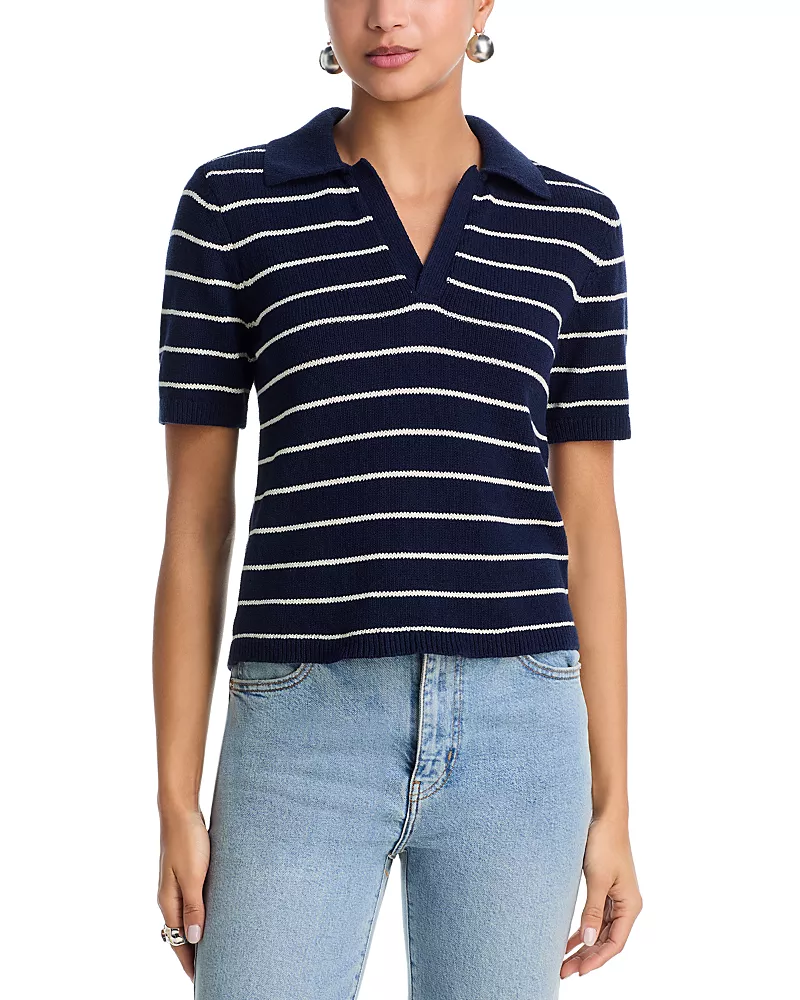 Frame The Striped Easy Polo