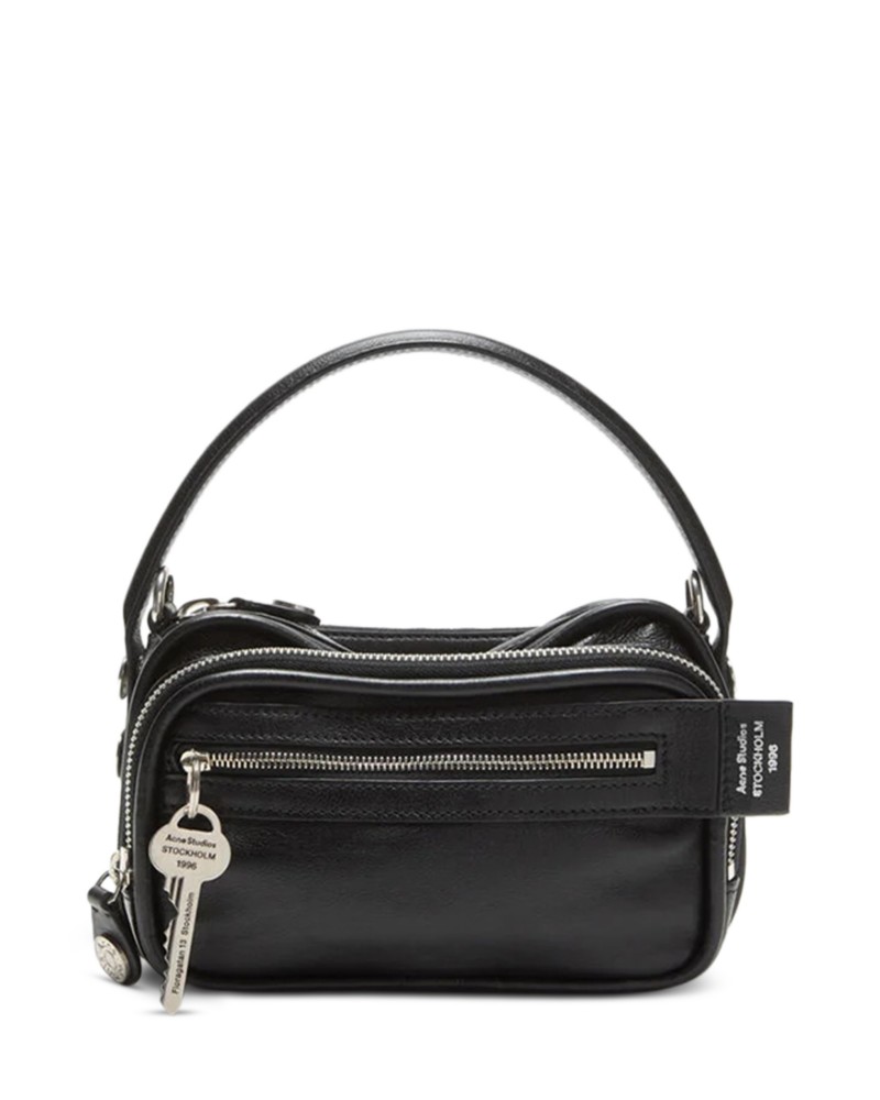 Acne Studios Camero Kit Leather Crossbody Bag in Black