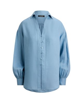 Linen Blouson Sleeve Shirt