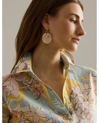 Relaxed Fit Floral Linen Shirt