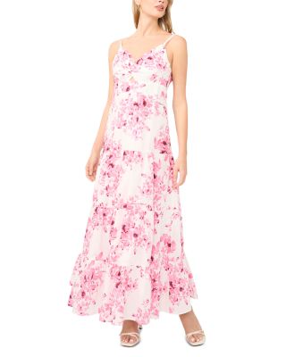 Twist Front Tiered Maxi Dress