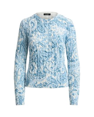Paisley Cable Knit Sweater