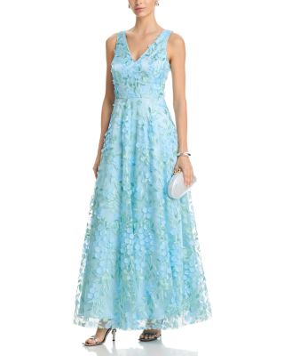 Embroidered 3D Appliqu&eacute; Gown