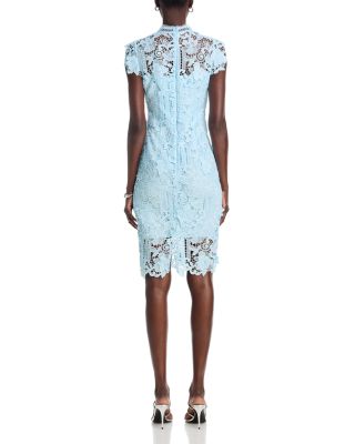 Mock Neck Sheath Dress