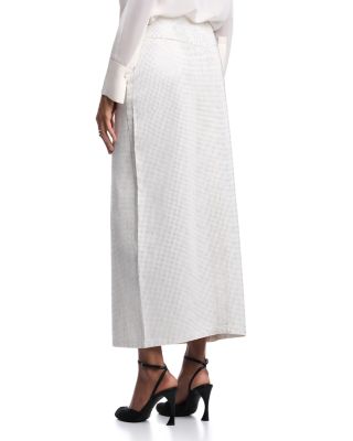 Drill Rhinestone Studded Midi Skirt