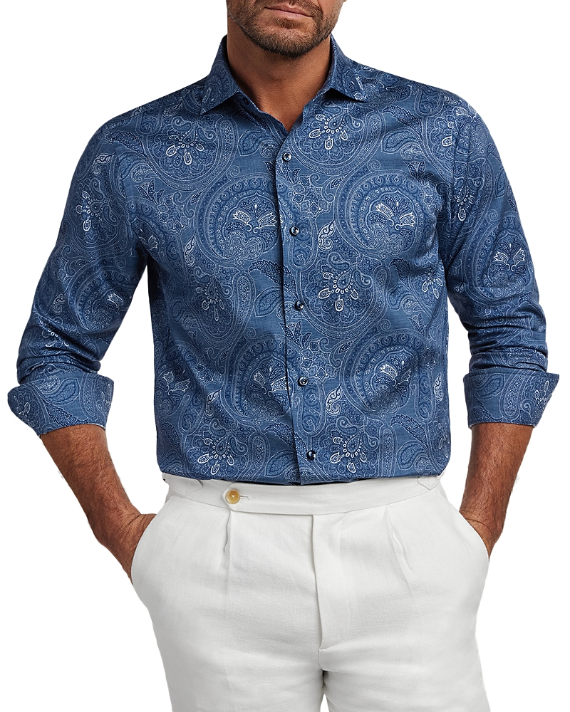 David Donahue Paisley Print Shirt