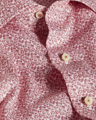 Micro Paisley Print Shirt